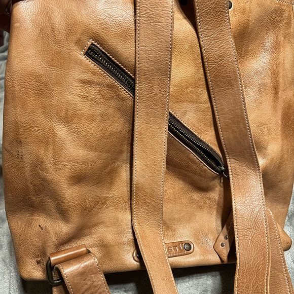 Bed Stu Howie Backpack Tan Rustic distressed leather EUC - Picture 5 of 10